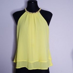 Yellow Halter Top EUC